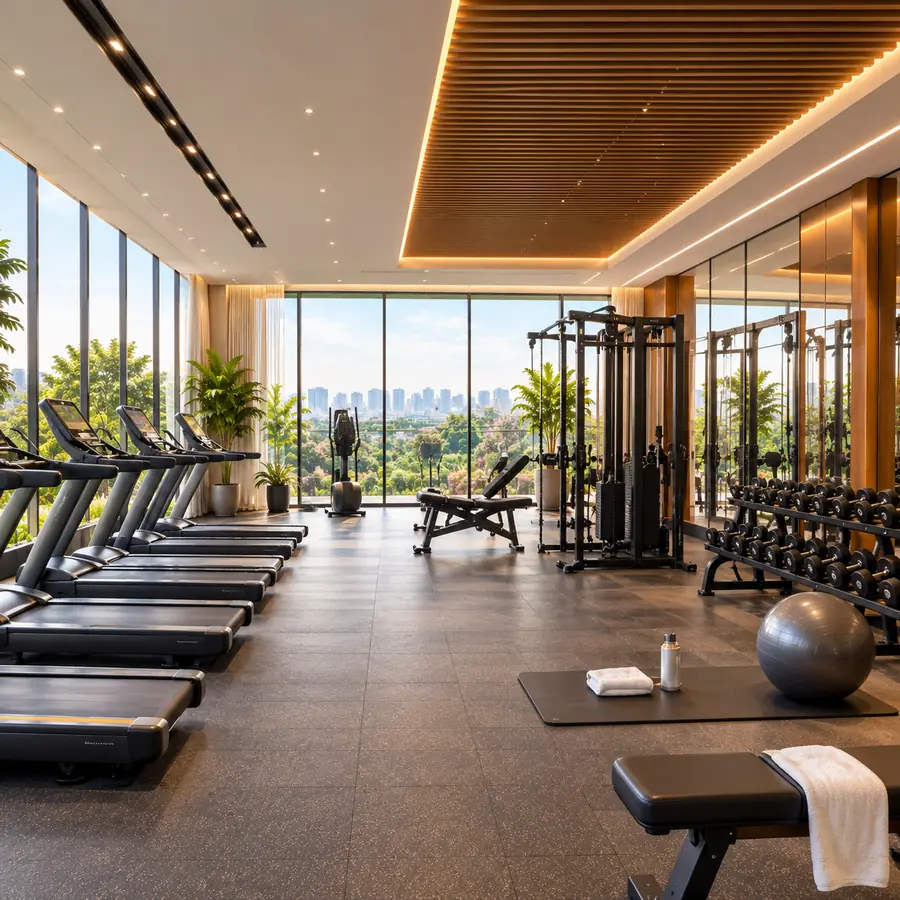 Esbee Realty Upper Kharadi Modern Fitness Gymnasium